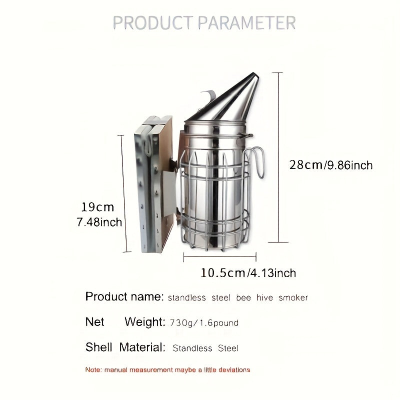 Stainless Steel Bee Smoker for Beekeeping